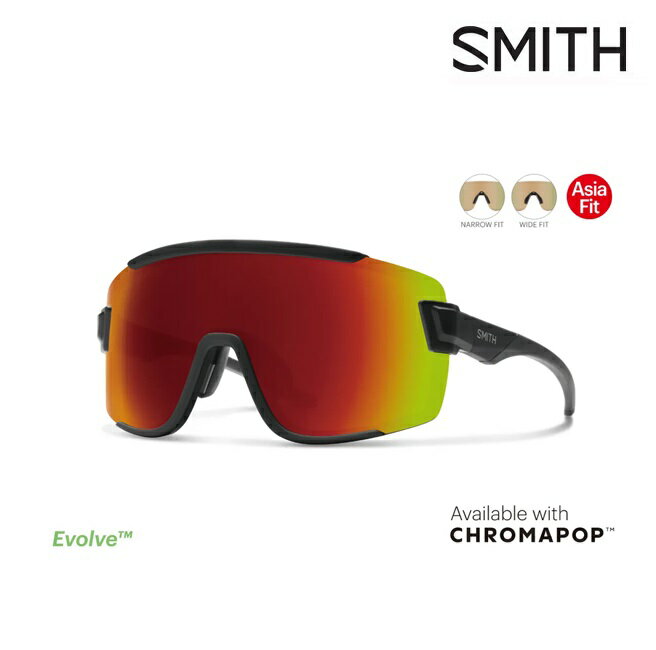 【5日最大P32倍】サングラス スミス SMITH Wildcat Matte Black (ChromaPop Sun Red Mirror & Clear) ..