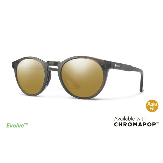 乐天商城 - 【エントリーでP5倍】サングラス スミス SMITH Westward Gravy Crystal（CP Glass Polarized Bronze Mirror）ウエストワード Asia Fit アウトドア クロマポップ