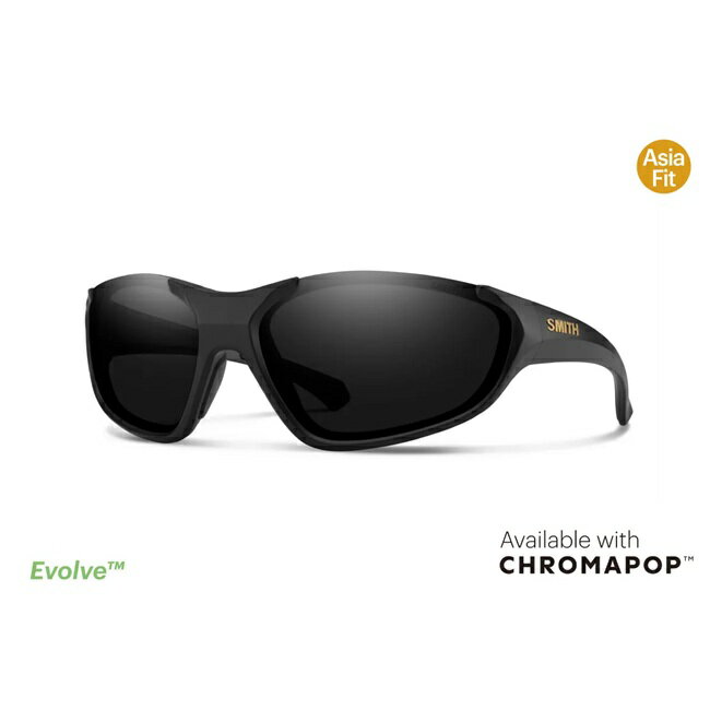 サングラス スミス SMITH Sliders / Matte Black ASIA FIT スライダース クロマポップ スポーツサング..