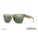 サングラス スミス SMITH Lowdown 2 Matte Summit Crystal / CP Polarized Gray Green ローダウン2 クロマポップ 偏光レンズ