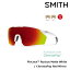 4/14 20-4/15P29ܡۥ󥰥饹 ߥ SMITH PivLock Ruckus Matte White (CP-Red Mirror) ԥ֥å 顼 ASIA FIT ȥɥ ݡ