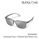 サングラス サンクラウド SUNCLOUD BOUNDARY / TRANSPARENT GREY / SILVER MIRROR 偏光レンズ アウトドア ファッション スポーツ