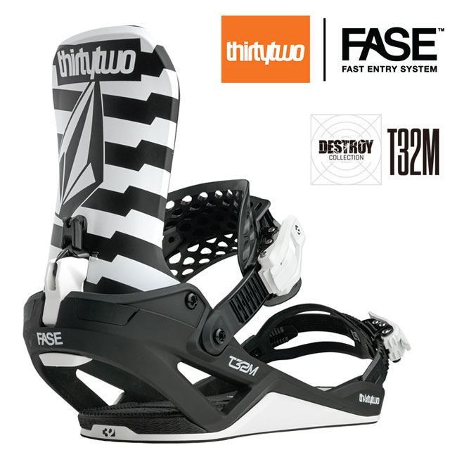 �\�� �T�[�e�B�[�c�[ THIRTYTWO T32M FASE VOLCOM BLACK/WHITE �����Y 26-27 �X�m�[�{�[�h �r���f�B���O �~�f�B�A�� ���K�i