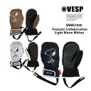 べスプ VESP PEANUTS COLLABORATION LIGHT WORM MITTEN SNMG1030 23-24 スノーボード MITT グローブ