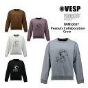 ベスプ VESP PEANUTS COLLABORATION CREW SNMS2027 23-24 スノーボード 撥水トレーナ スヌーピー スノーアパレル