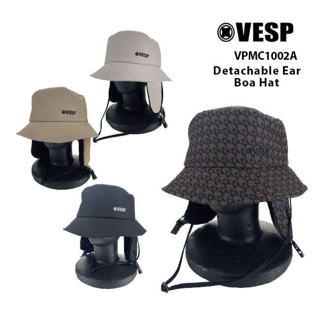【5/15限定最大P32倍】VESP / DETACHABLE EAR BOA HAT VPMC1002A 23-24 ビーニー ハット