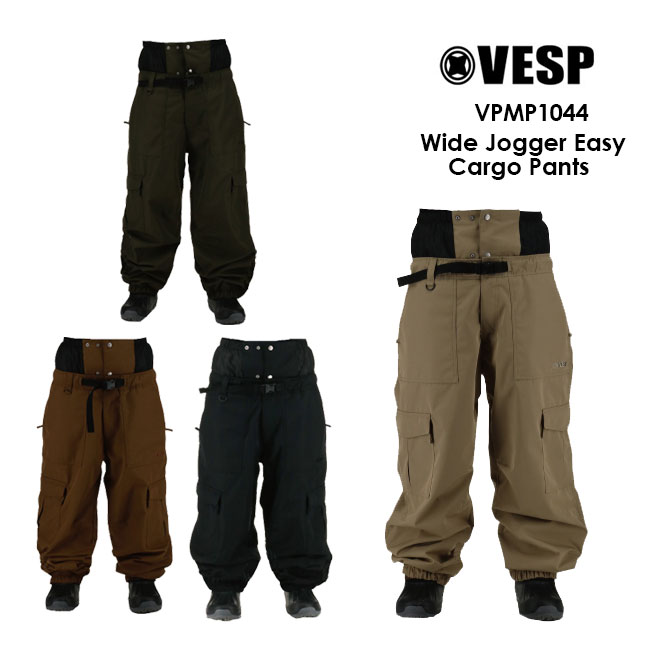 【5/25限定 最大P31倍】ベスプ VESP WIDE JOGGET EASY CARGO PANTS VPMP1044 23-24 カーゴパンツ スノーボード ウェアー スノボーウェア メンズ レディース 1