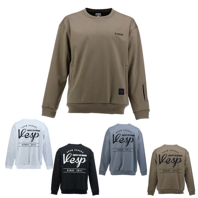 ͽ ٥ ȥ졼ʡ VESP Back Print Bonding Crew VPMS2039 25-26 Ρܡɥѥ ...