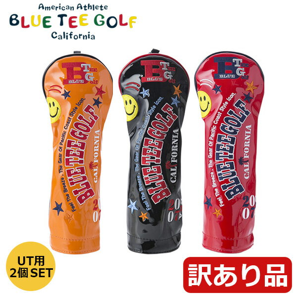 【土日祝も発送】【訳あり品】【パッケージ無し】BLUE TEE GOLF ブルーティーゴルフ エナメル シリーズ ヘッドカバー ユーティリティー用 2個セットHC-011