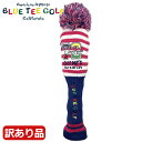 【残り1点!最終処分】【サンプル・訳あり品】【色あせ、汚れあり・パッケージなしの為】 BLUE TEE GOLFブルーティゴルフ ヘッドカバー ドライバー用 ニット ピンク