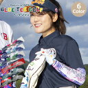 【土日祝も発送】ブルーティーゴルフ パームプリント柄 アームカバー(レディース) BLUE TEE GOLF AC-020