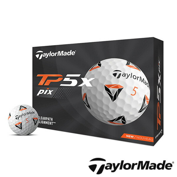 5のつく日P5倍【4/15(火)】【土日祝も発送】【USモデル】TaylorMade（テーラーメイド）TP5X PIX GOLF BALLS N7606401 ゴルフボール 1ダース（12球）のサムネイル