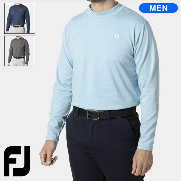 MEN'S ロゴプリント長袖モックネックシャツ - FootJoy Japan