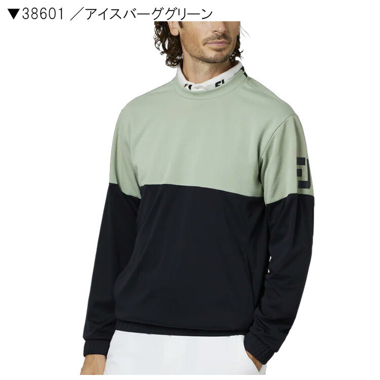 【土日祝も発送】 フットジョイ メンズ FJパフォーマンスクルーネックプルオーバー FJ-F25-M02