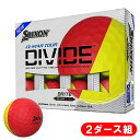 ワンダフルデーP5倍＆最大1500円クーポン【4/1(土)0:00-23:59】【USモデル】ダンロップ スリクソン SRIXON Q-STAR TOUR DIVIDE ゴルフボール イエロー/レッド 1ダース [12球] その1