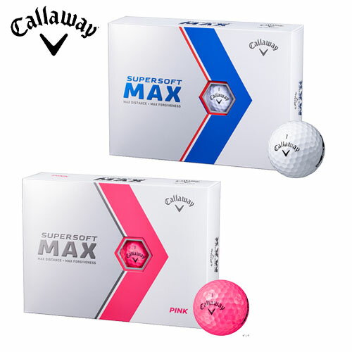 【土日祝も発送】 日本正規品 キャロウェイ スーパーソフトマックス SUPER SOFT MAX ゴルフボール 1ダース 12球入り 2023年モデル