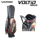 【期間限定P10倍】【土日祝も発送】KATANA GOLF カタナゴルフ キャディバッグ キャスター付き VOLTIO NINJA CADDIE BAG BLA...
