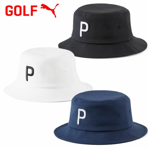 0のつく日P5倍【3/30(日)】【土日祝も発送】[プーマ] バケットハット ゴルフ P バケットハット メンズ 024732 2024年モデル