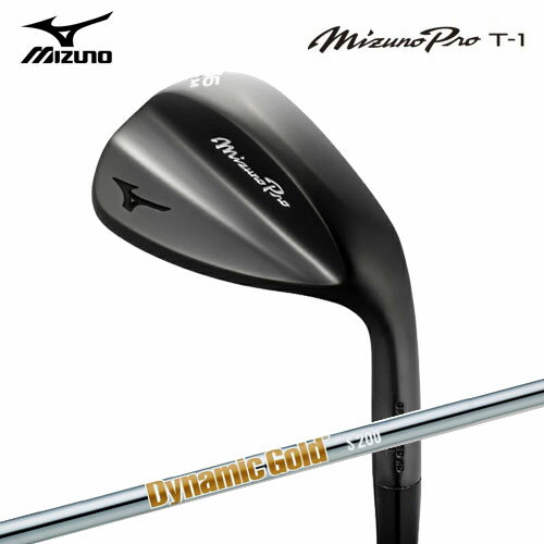 【期間限定P10倍】【土日祝も発送】 ミズノ プロ Mizuno Pro T-1 ウェッジ ブラックIP仕上げ Dynamic Gold HTスチールシャフト付
