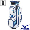 MIZUNO（ミズノ） Tour Cart キャディバッグ 5LJC2223 カートバッグ 11.0型(86cm) 47インチ対応 ホワイト×ブルー／ブラック 14分割