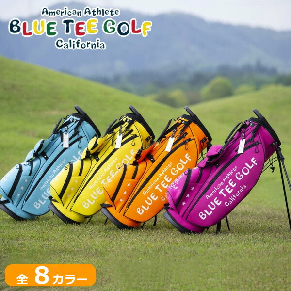 マラソンラストP5倍ブルーティーゴルフ ストレッチ スタンドキャディバッグ BLUE TEE GOLF CB-003