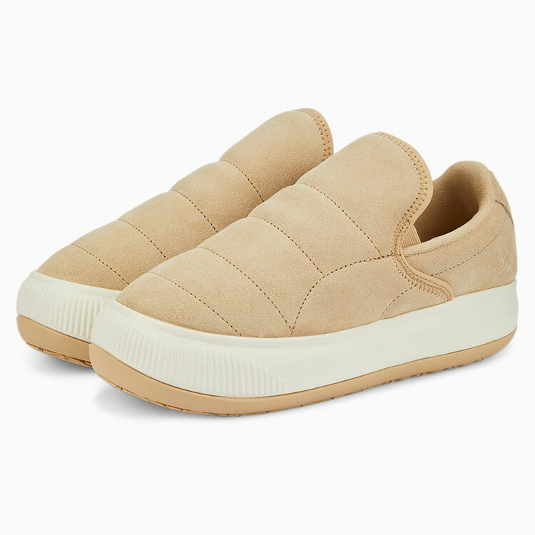 スーパーSALE開始P10倍【9/4(日)20:00-9/5(月)23:59】プーマ スニーカー PUMA SUEDE MAYU SLIP-ON FS WNS ウィメンズ スウェード マユ スリッポン ファームストリップ ライトサンド/マシュマロ レディースシューズ 386639-02