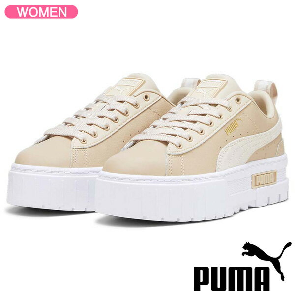 プーマ レザースニーカー メンズ 【残り1点！最終処分】プーマ スニーカー PUMA MAYZE LTR WNS ウィメンズ メイズ レザー グラノーラ レディースシューズ 381983-36