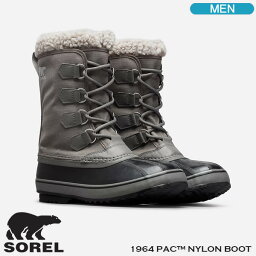 【土日祝も発送】ソレル ブーツ SOREL 1964 PAC NYLON WP 1964 パック ナイロン ウォータープルーフ クォーリー/ダヴ メンズブーツ NM3487-052