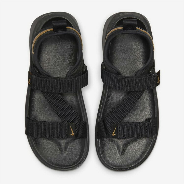 スーパーSALE開始P10倍【6/4(日)20:00-5(月)23:59】ナイキ 日本正規品 2023SU レディース WMNS VISTA SANDAL ウィメンズ ビスタサンダル ブラック/ブラック/メタリックゴールド DJ6607-002のサムネイル