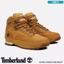 【土日祝も発送】ティンバーランド ハイキングブーツ Timberland EURO HIKER F/L ユーロハイカー ミッド ファブリック/レザー ウィート/ヌバックレザー メンズブーツ 91566