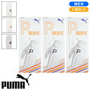 ポイント最大20倍【9/11(木)1:59まで】【土日祝も発送】PUMA プーマ ゴルフグローブ Pグローブ (左手) メンズ 3枚セット 042018