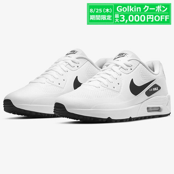 [予告]【3,000円割引クーポン！8/25限定大特価セール】ナイキ ゴルフシューズ ナイキ NIKE AIR MAX 90 G エアマックス 90 G ホワイト/ブラック メンズシューズ CU9978-101