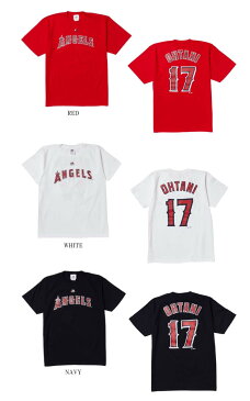 マジェスティック　大谷翔平　ロサンゼルス・エンゼルス　ネーム＆ナンバーTシャツ　MM08-ANG-0098　Majestic