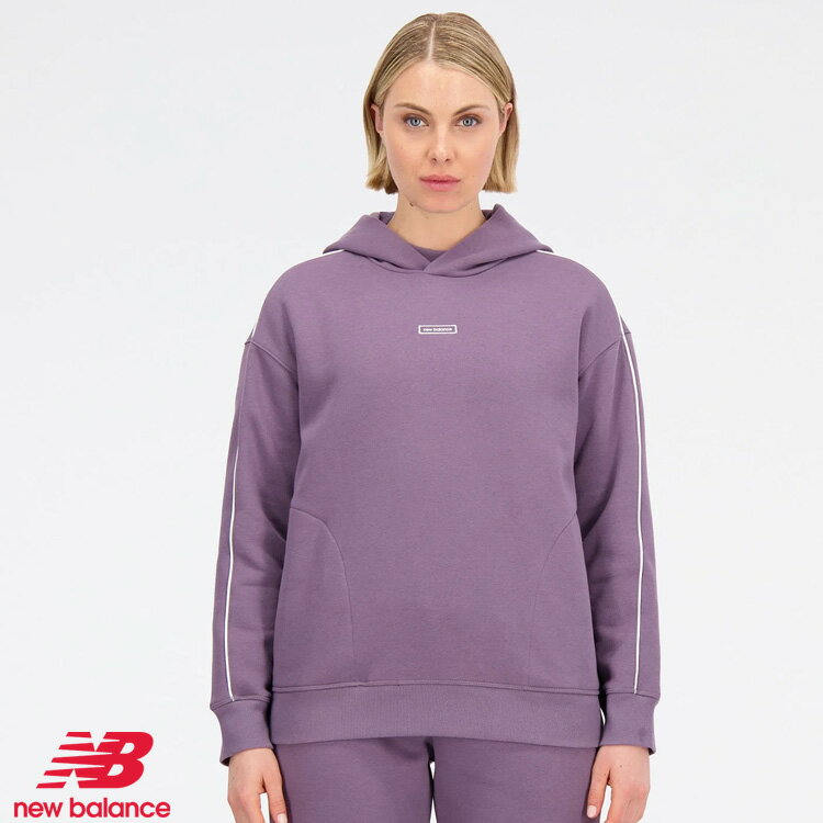 [予告]スーパーSALE P5倍【6/4(火)20時-5(水)】【土日祝も発送】ニューバランス パーカー NewBalance NB Essentials オーバーサイズ 裏起毛フリースフーディー　レディース WT33518 SHW