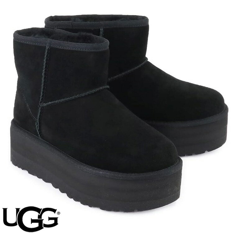 【残り1点！最終処分】アグ ブーツ 厚底 UGG クラシック ミニ プラットフォーム CLASSIC MINI PLATFORM レディース 1134991 BK