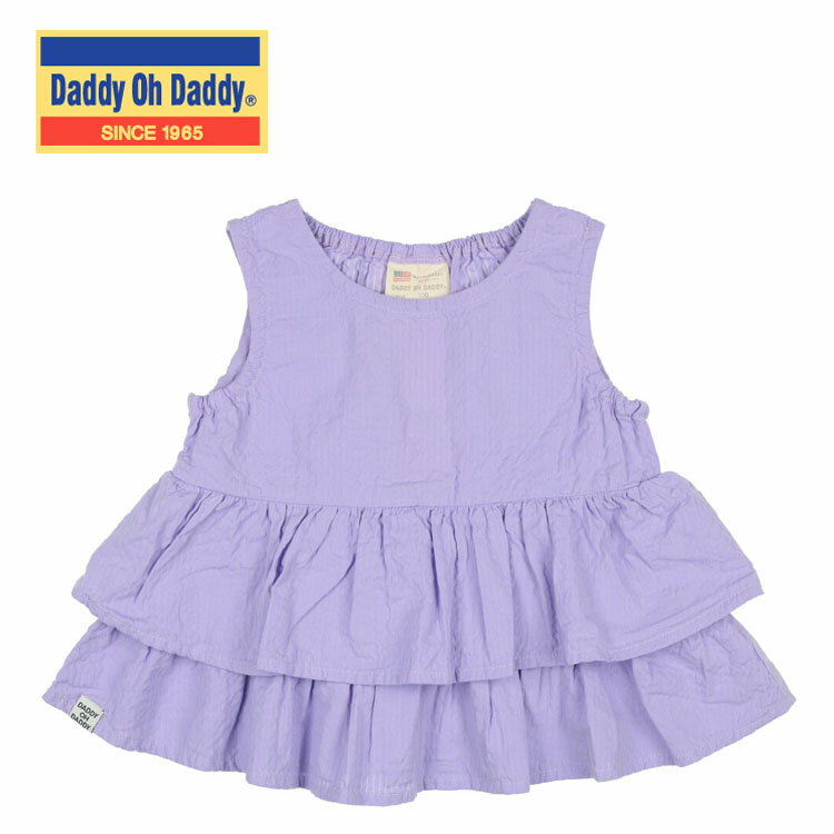★SALE(セール)★チュニック ダディオダディ V32910 2段フリルノースリーブチュニック 女の子 120cm 130c..