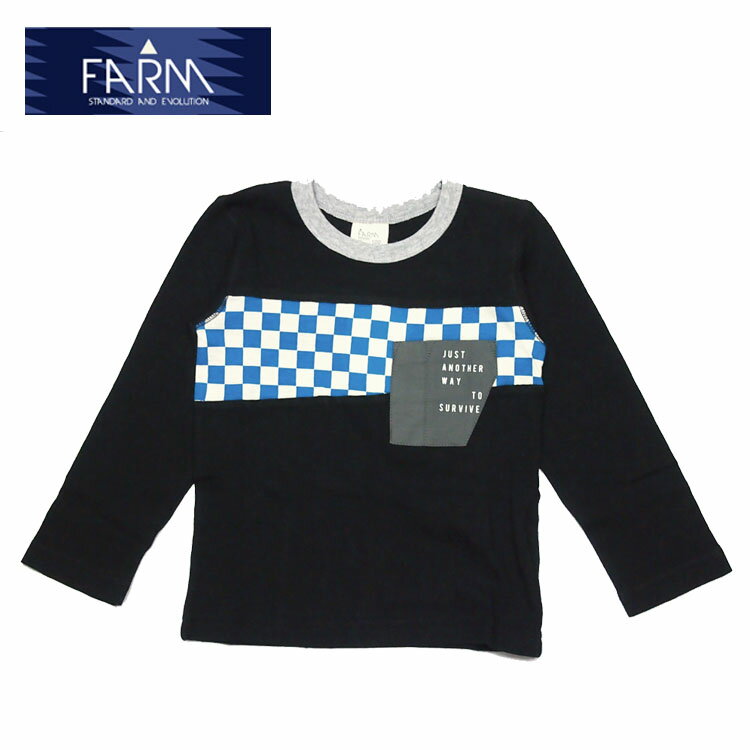 Plain - ★SALE(セール)★Tシャツ ファーム 71281602 胸ポケットTシャツ 男の子 100cm 110cm 120cm 130cm 140cm 150cm FARM