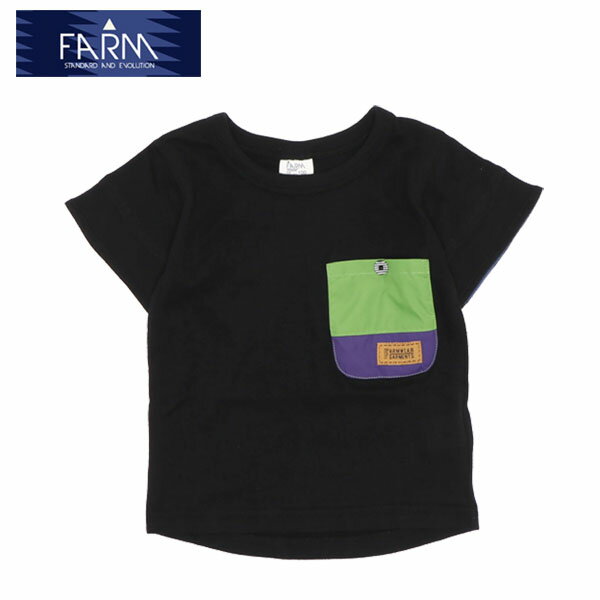 tシャツ キッズ ジュニア 半袖tシャツ 130 140 150 tシャツ 半袖 ポケット 男の子 子供服 男 おしゃれ ファーム 71293502 配色ポケットtシャツ 男の子 120cm 130cm 140cm 150cm FARM