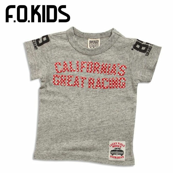 ★SALE(セール)★Tシャツ エフオーキッズ R207227 グレートレースTシャツ 男の子 80cm 90cm 95cm 100cm 110cm F.O.KIDS
