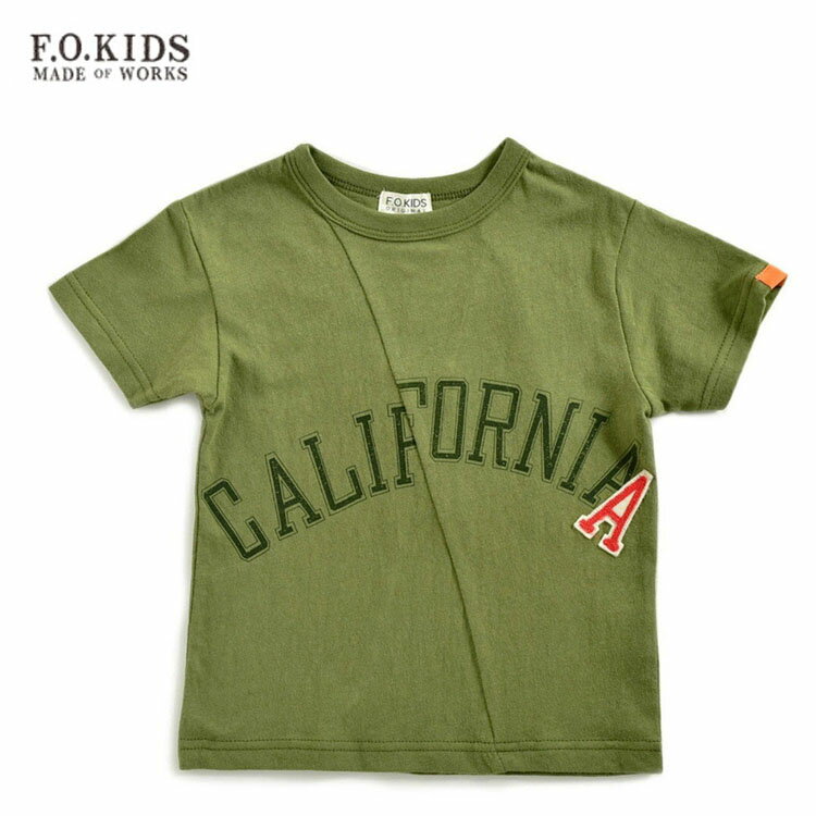 乐天商城 - ★SALE(セール)★Tシャツ エフオーキッズ R207370 リメイク切替Tシャツ ジュニア 男の子 150cm 160cm F.O.KIDS