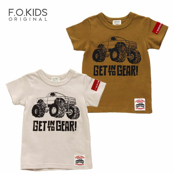 乐天商城 - Tシャツ エフオーキッズ R207211 4WDTシャツ 男の子 80cm 90cm 100cm 110cm 120cm 130cm 140cm F.O.KIDS