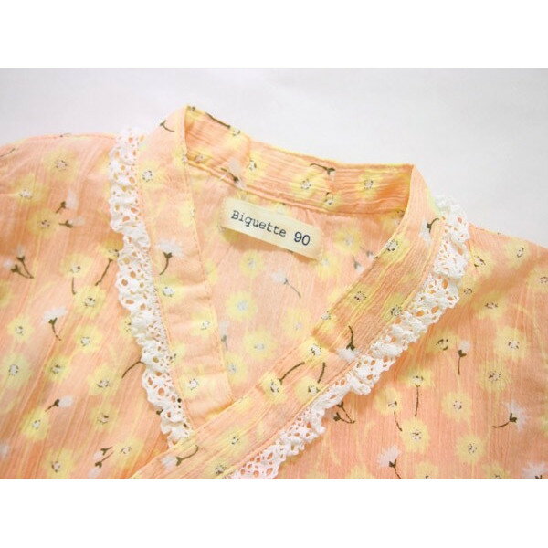 ★SALE(セール)★甚平 ビケット 75302 女の子 95cm 100cm 110cm 小花柄甚平 Biquette