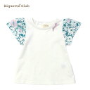 Tシャツ ビケットクラブ 10103 袖花柄レースAラインTシャツ 女の子 80cm 90cm 100cm 110cm 120cm 130cm BiquetteClub