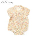 ★SALE(セール)★甚平ロンパス リリィ アイボリー 71581 小花柄甚平 ロンパス キッズ ベビー 女の子 子供甚平 子供 女児 子ども 甚平 ロンパース ブランド 花柄 花柄プリント かわいい 可愛い おしゃれ 綿100 花火大会 お祭り 保育園 幼稚園 70cm 80cm Lilly Ivory