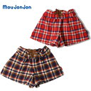 ★SALE(セール)★キュロットスカート ムージョンジョン M53242 起毛チェックキュロット 女の子 120cm 130cm 140cm moujonjon