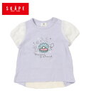 tシャツ エスケープ 11293522 パフスリーブシェルTシャツ キッズ 半袖tシャツ 130 子ども用 プリントtシャツ 半袖 子供服 女 キュート 夏 おしゃれ かわいい 女の子 90cm 100cm 110cm 120cm 130cm SKAPE