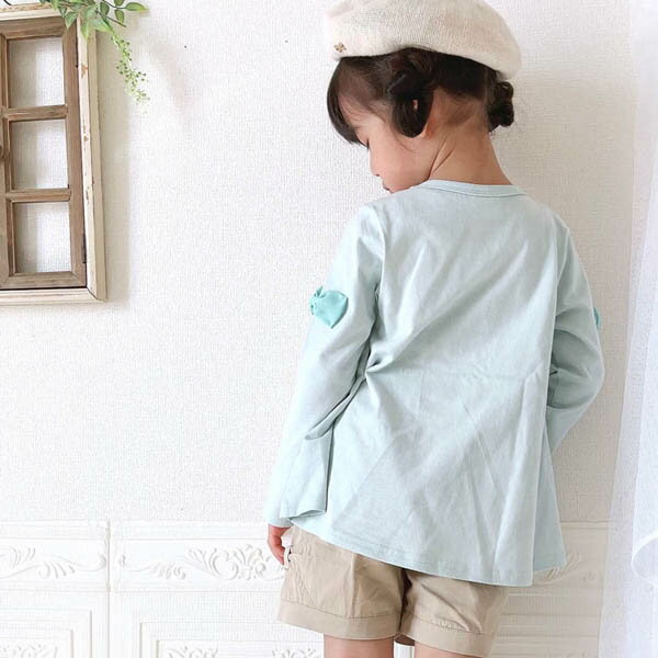 tシャツ エスケープ 11311518 立体モチーフロンT キッズ 女の子 子供服 長袖 長袖tシャツ キッズtシャツ 長袖t ロンt おしゃれ お花 チェリー 立体モチーフ 春 春服 かわいい 80 90 幼稚園 保育園 通園 お出掛け 80cm 90cm 100cm 110cm 120cm 130cm SKAPE