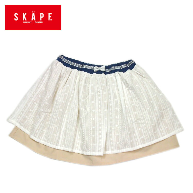 乐天商城 - ★SALE(セール)★スカート エスケープ 14281521 レースシフォンスカート 女の子 90cm 100cm 110cm 120cm 130cm SKAPE