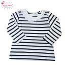 ★SALE(セール)★Tシャツ ウィルメリー S24862 レース衿ボーダーTシャツ 女の子 95cm 100cm 110cm WILL MERY