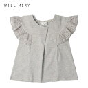 ★SALE(セール)★tシャツ will mery ウィルメリー N44813 フリル袖 tシャツ 子供服 130 センチ 女の子 服 子供 服 レース 夏服 ...